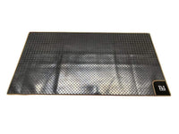 OLPRO - Awning Tunnel Mat 1500mm x 800mm Black Rubber with Orange Edge Trim | OM16