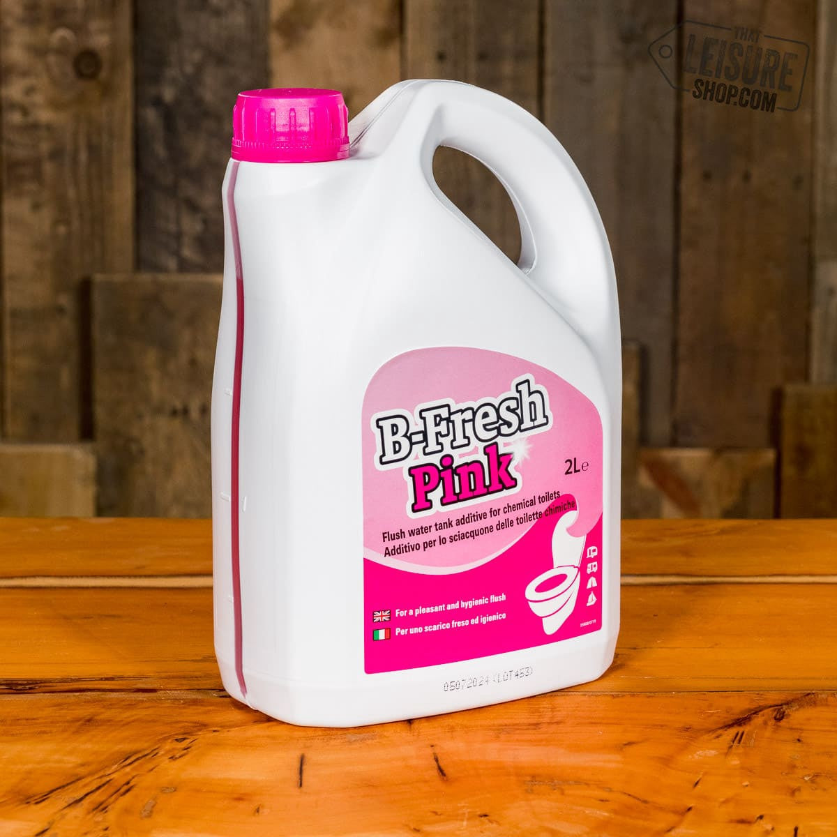 B-Fresh Rinse pink toilet chemical