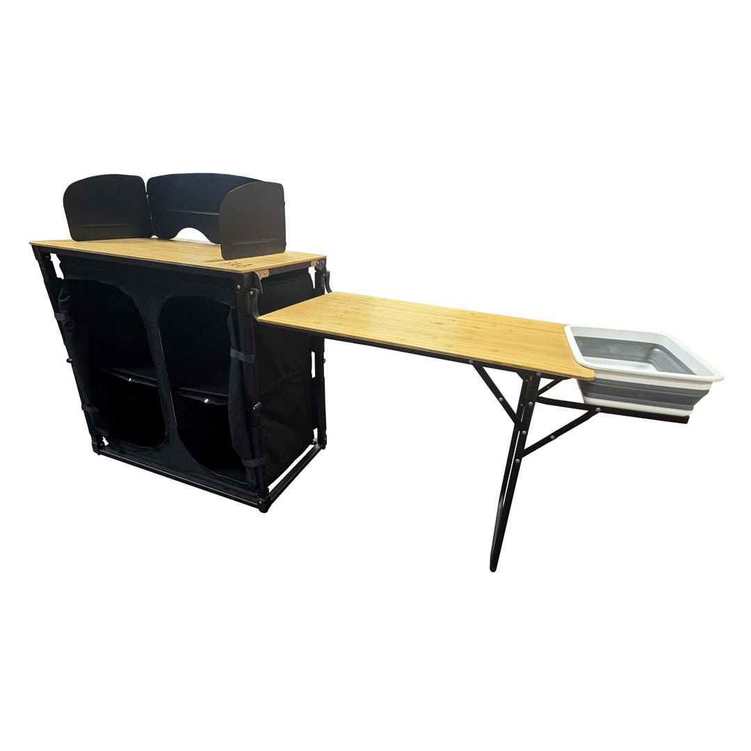 OLPRO - Bamboo Camp Kitchen with side Table | FU561