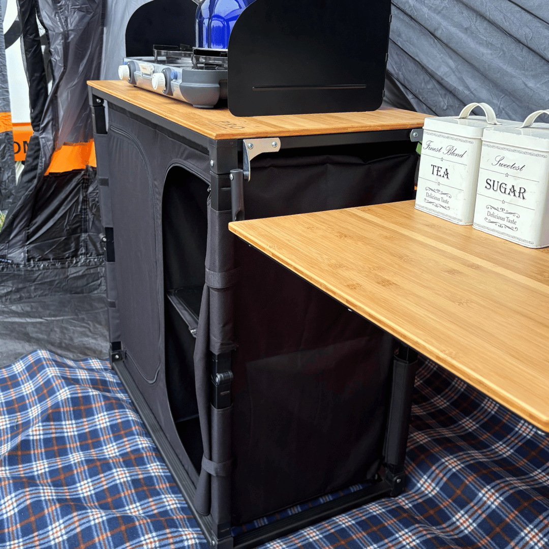 OLPRO - Bamboo Camp Kitchen with side Table | FU561