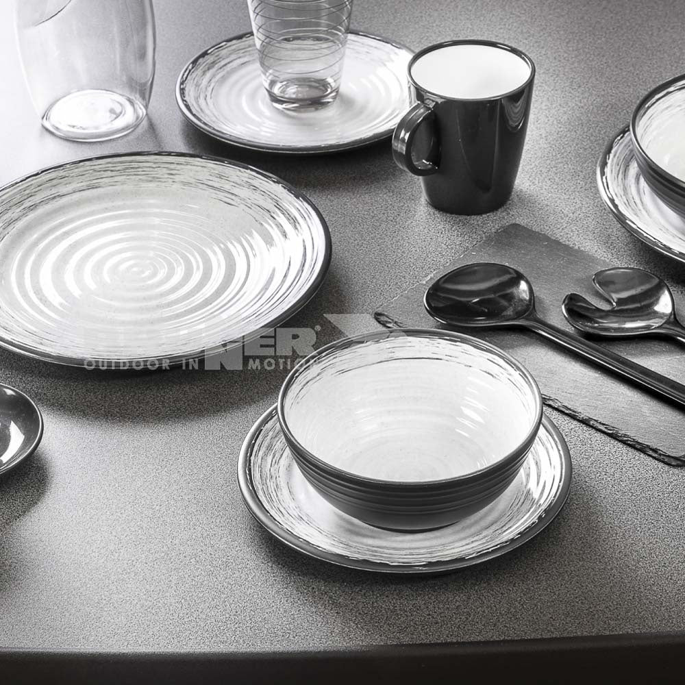Brunner 12 piece Granada Midday stone touch dinner set