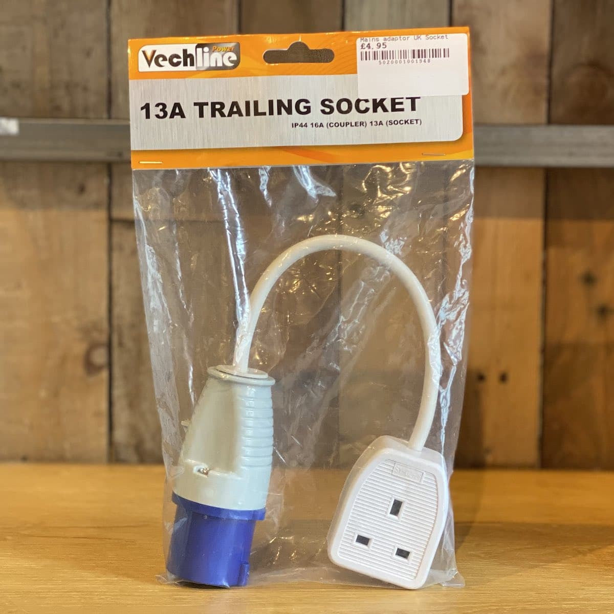 Vechline 16A plug to 13A/UK trailing socket