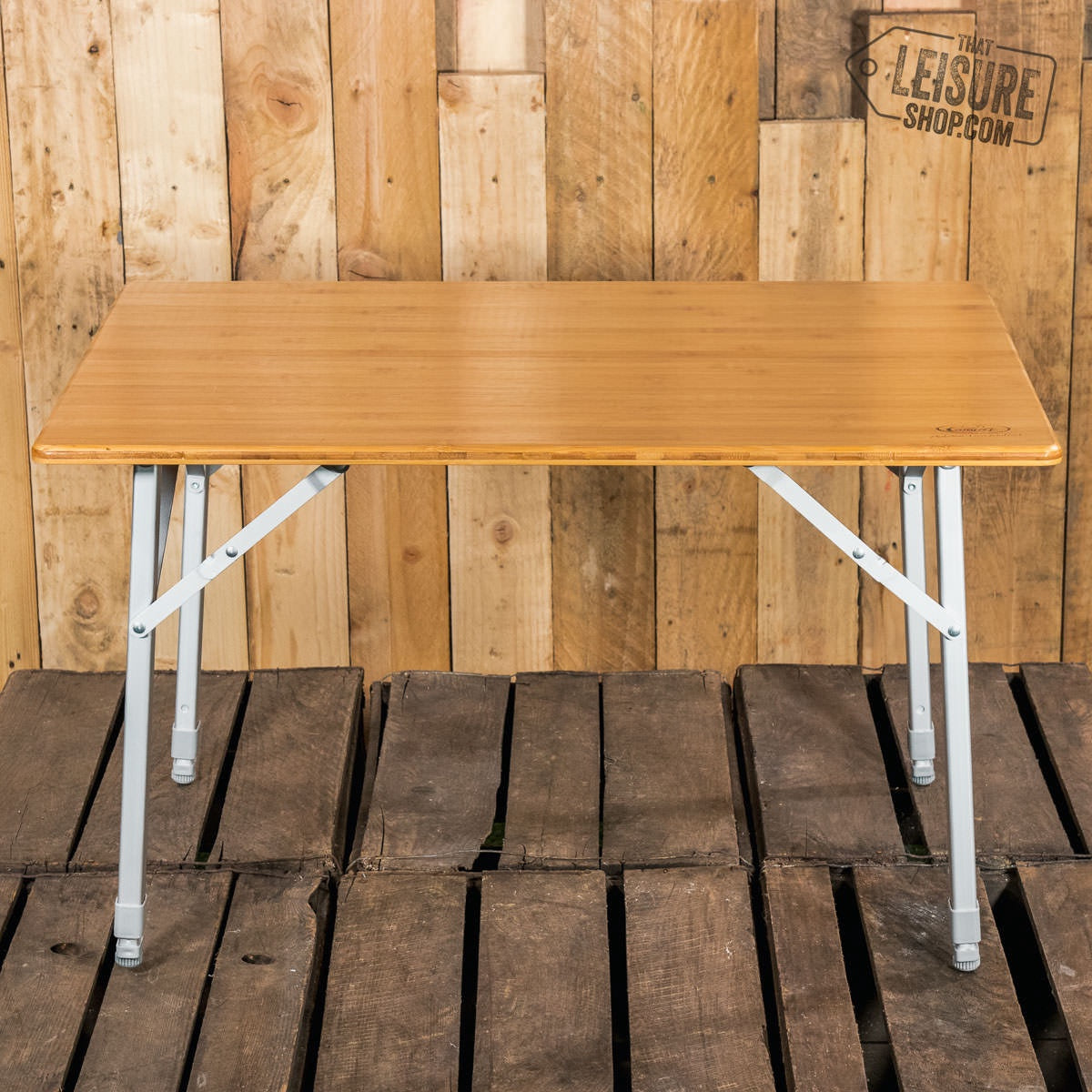 Catania bamboo folding table 80cmx60cm