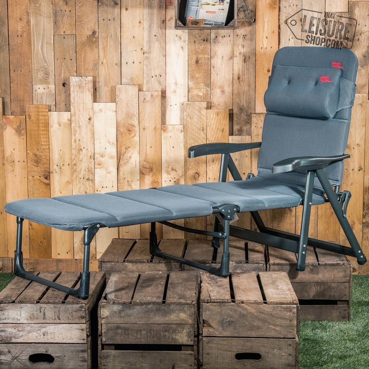 Crespo AP-233 Air Deluxe lounger chair (grey)