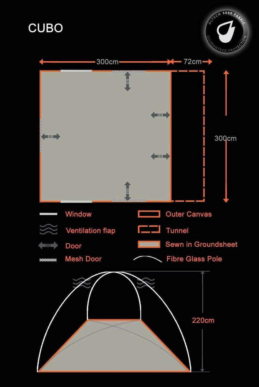 OLPRO - Cubo V2 Campervan Awning | OL215