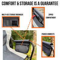 OLPRO - Directors Camping Chair Grey and Charcoal | FU101