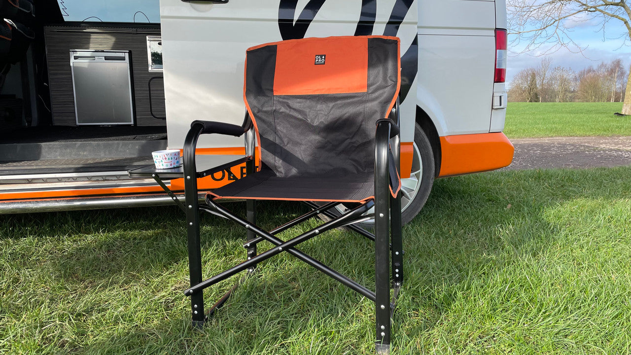 OLPRO - Directors Chair Orange & Black | FU110