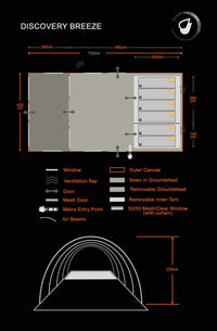 OLPRO - Discovery - 6 Berth Inflatable Tent | OL205
