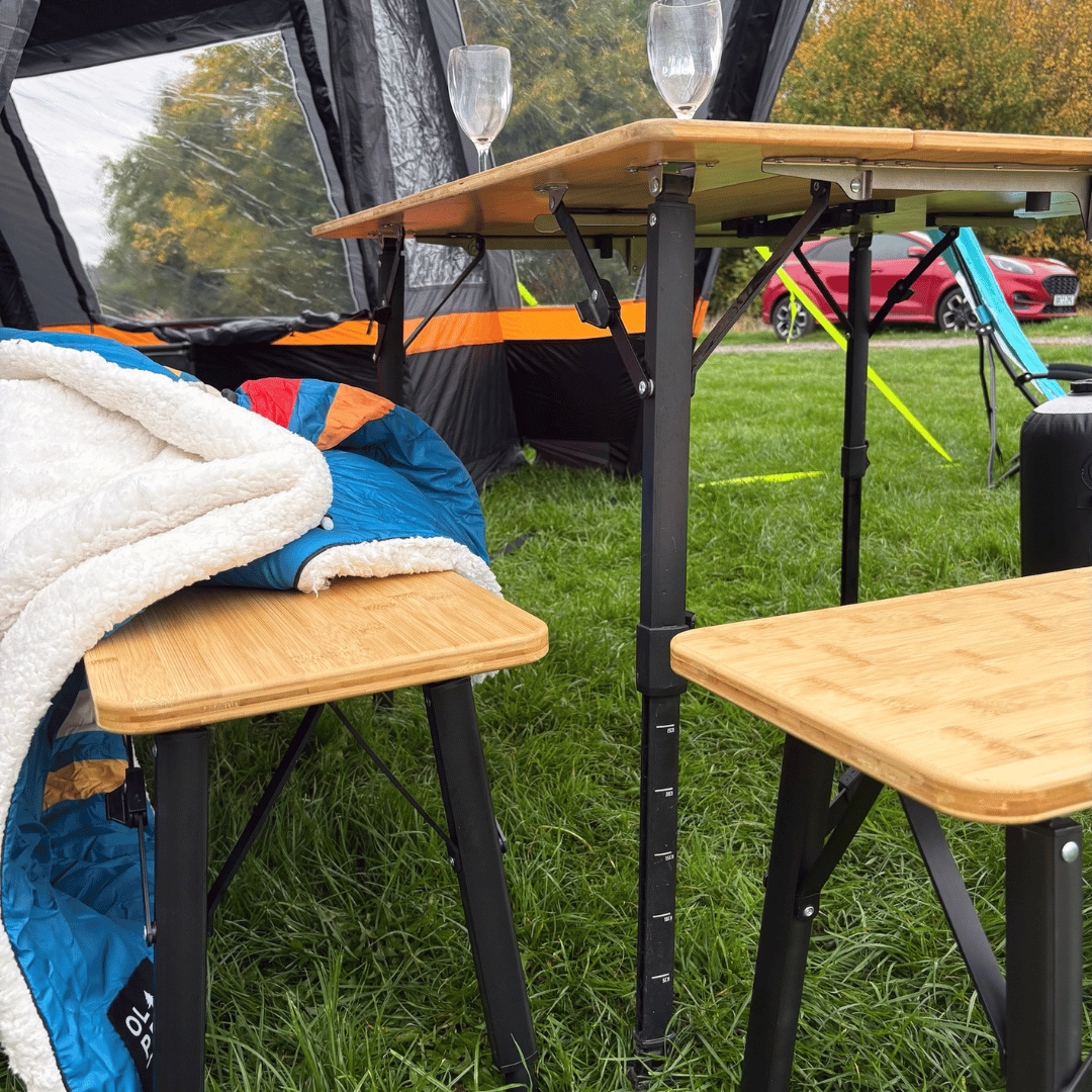 OLPRO - Folding Bamboo Bench Set of Two | FU560
