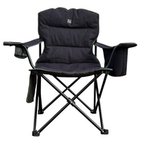 OLPRO - Henwick Padded Folding Camp Chair Black & Green | FU108