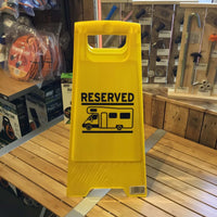 PLS - Motorhome reserved sign
