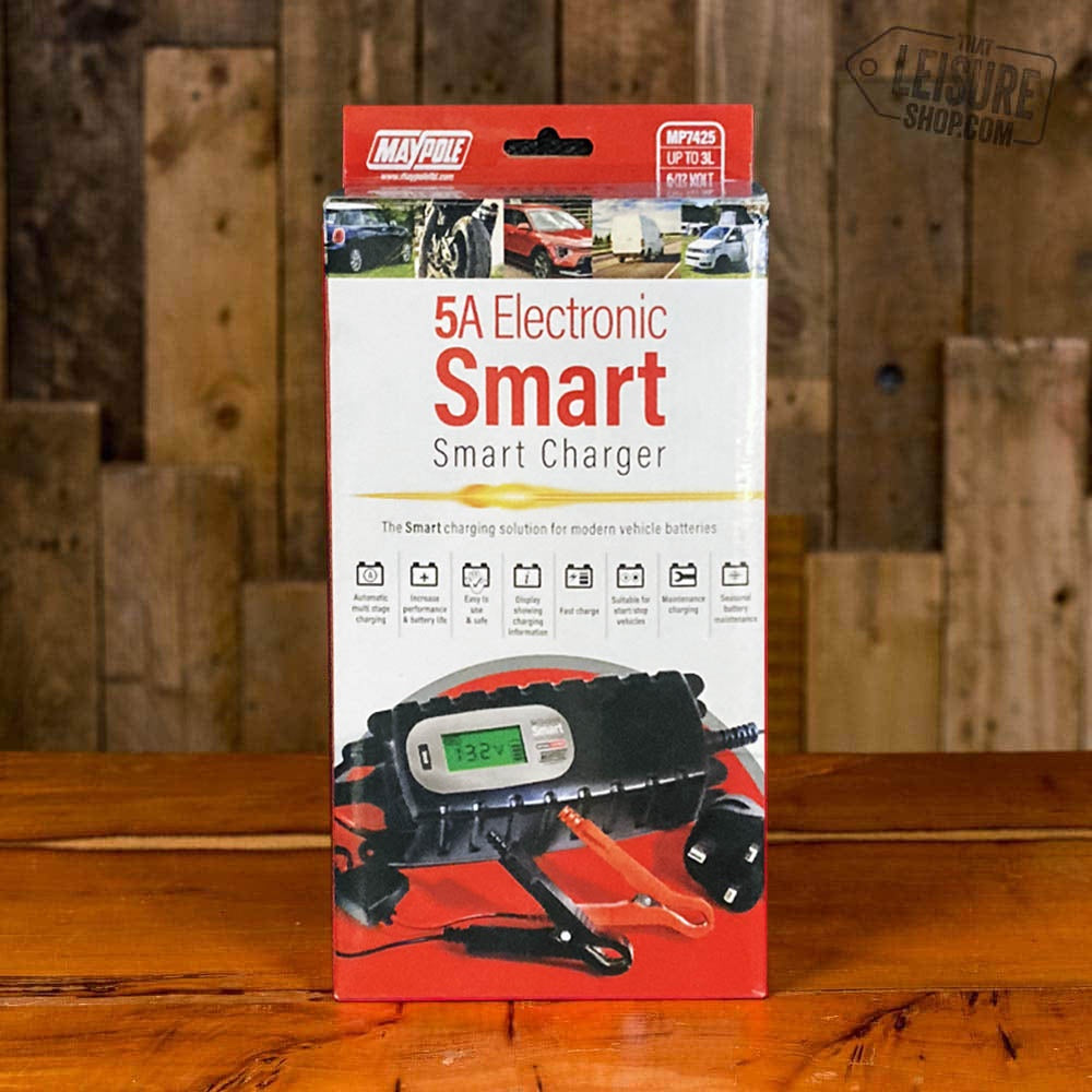 Maypole 5A 6V/12V Electronic Smart Charger MP7425
