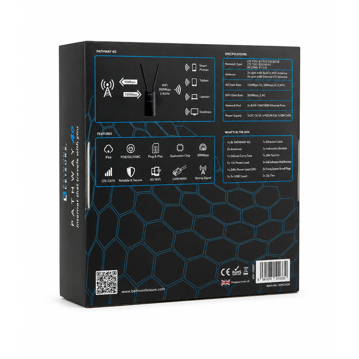 Belmont Leisure - Pathway 4G Wifi Router (2nd Gen)