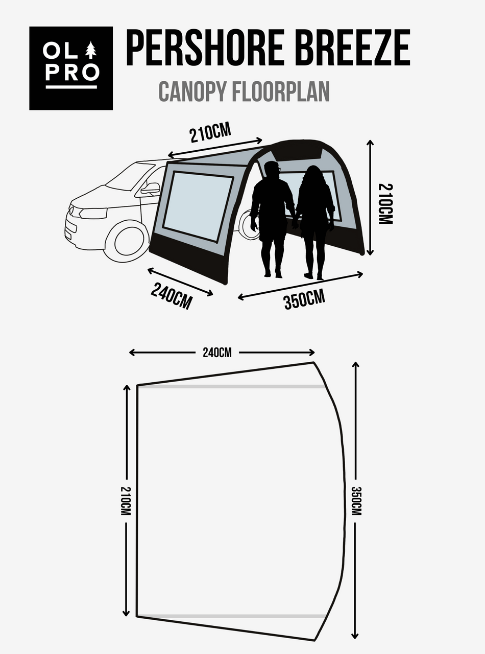 OLPRO - Pershore Breeze® Campervan Canopy | OS105