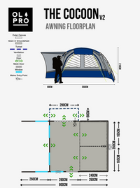 OLPRO - Cocoon V2 Campervan Awning | OL218