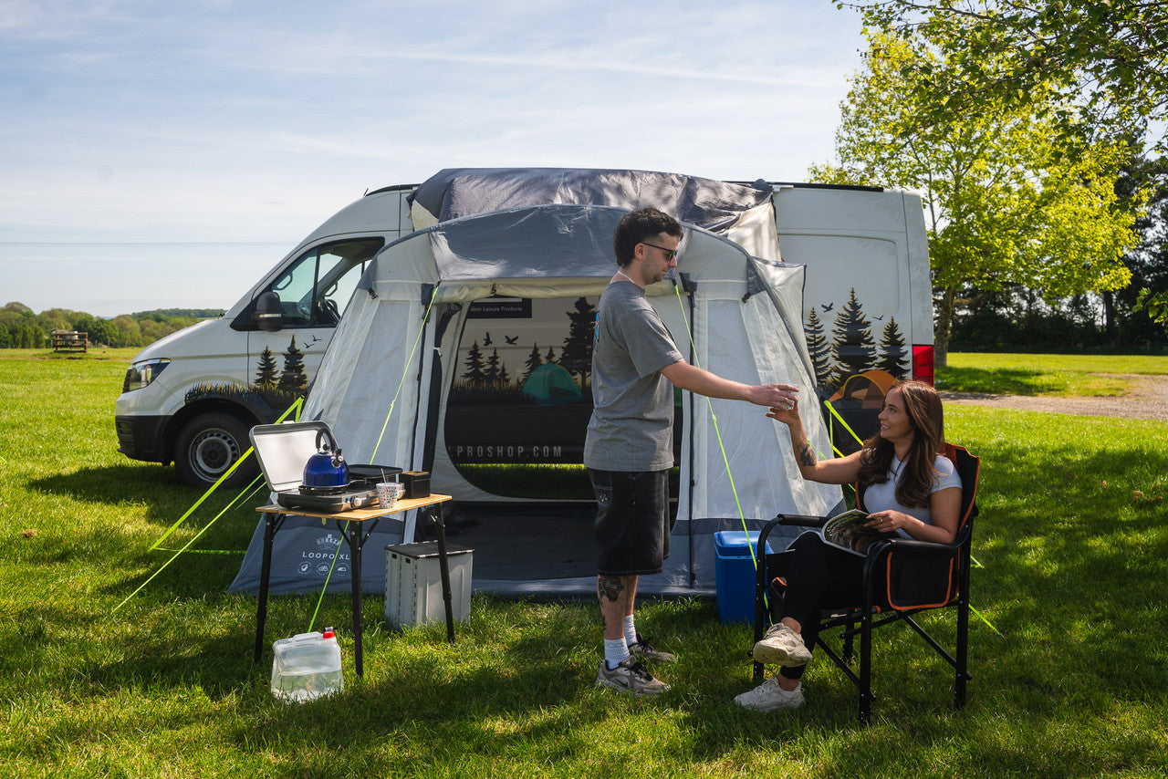 OLPRO - Loopo Breeze® V2 Tall Tunnel Motorhome Awning (Grey) | OB149
