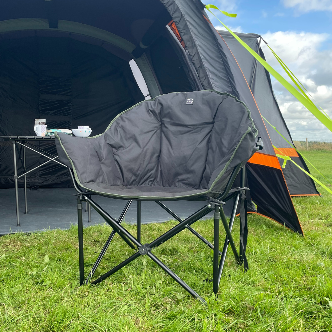 OLPRO - Olympus XL Camping Chair Black & Green | FU111