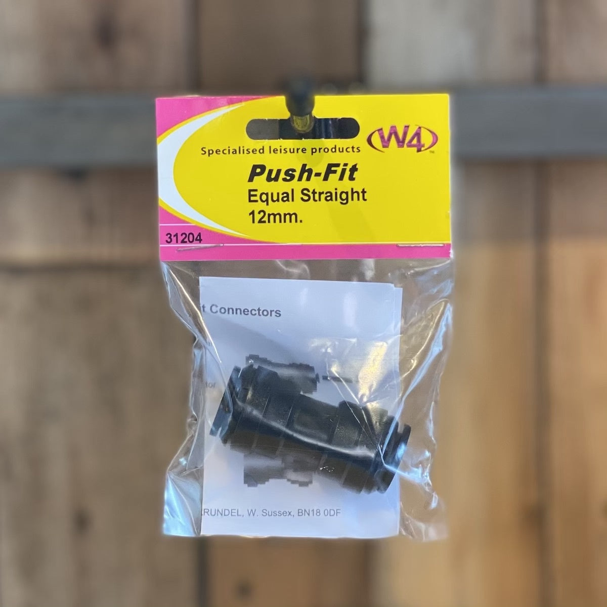Equal straight push fit 12mm