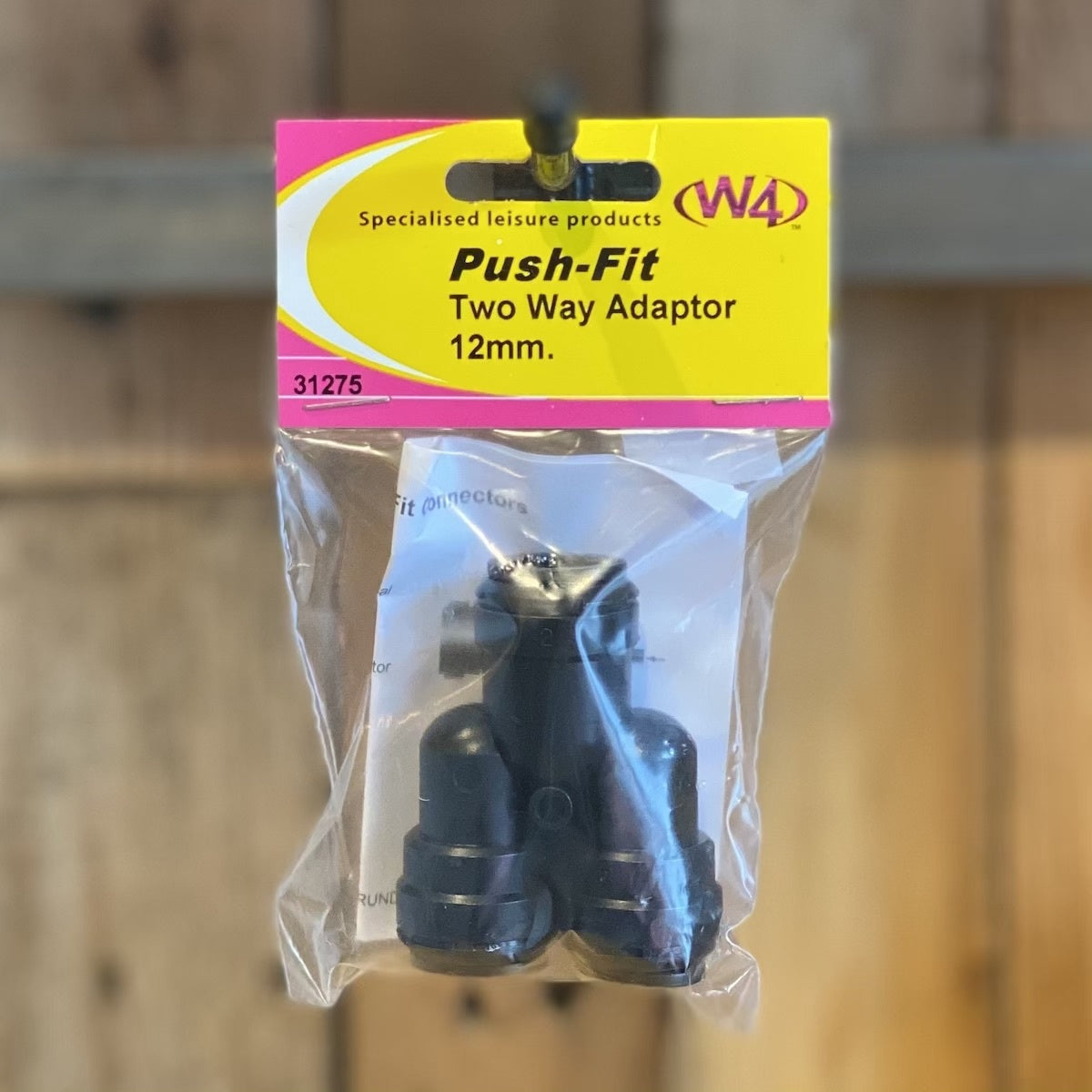 Two way adaptor push fit 12mm