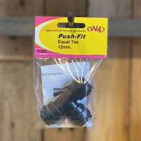 Equal tee push fit 12mm