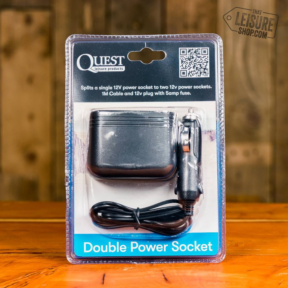 Quest 12v double power socket adaptor