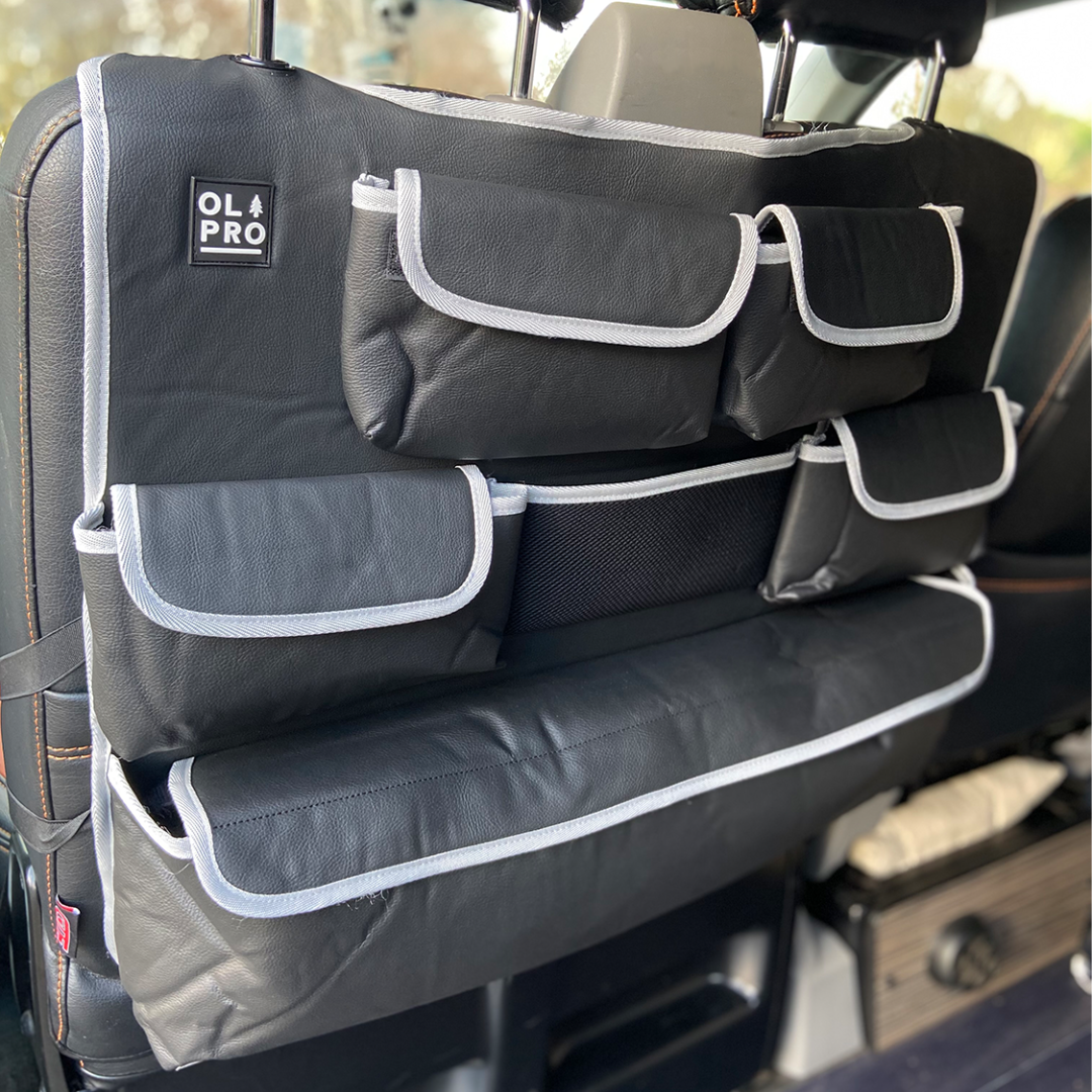 OLPRO - Rear Double Seat Storage Organiser - Grey | OL646