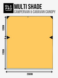 OLPRO - Multi Shade Campervan Canopy | OS108