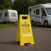 Motorhome Reserve Sign with Marker by That Leisure Shop
