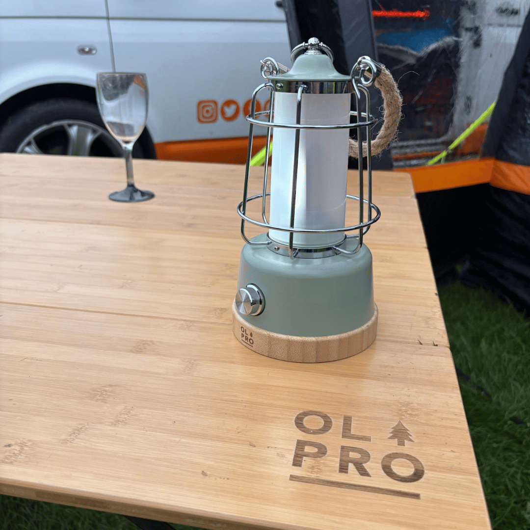 OLPRO - Retro Dimmable Lantern - Sage Green | OL574