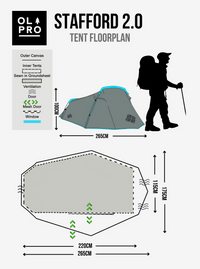 OLPRO - Stafford 2.0 - 2 Berth Tent | ED101