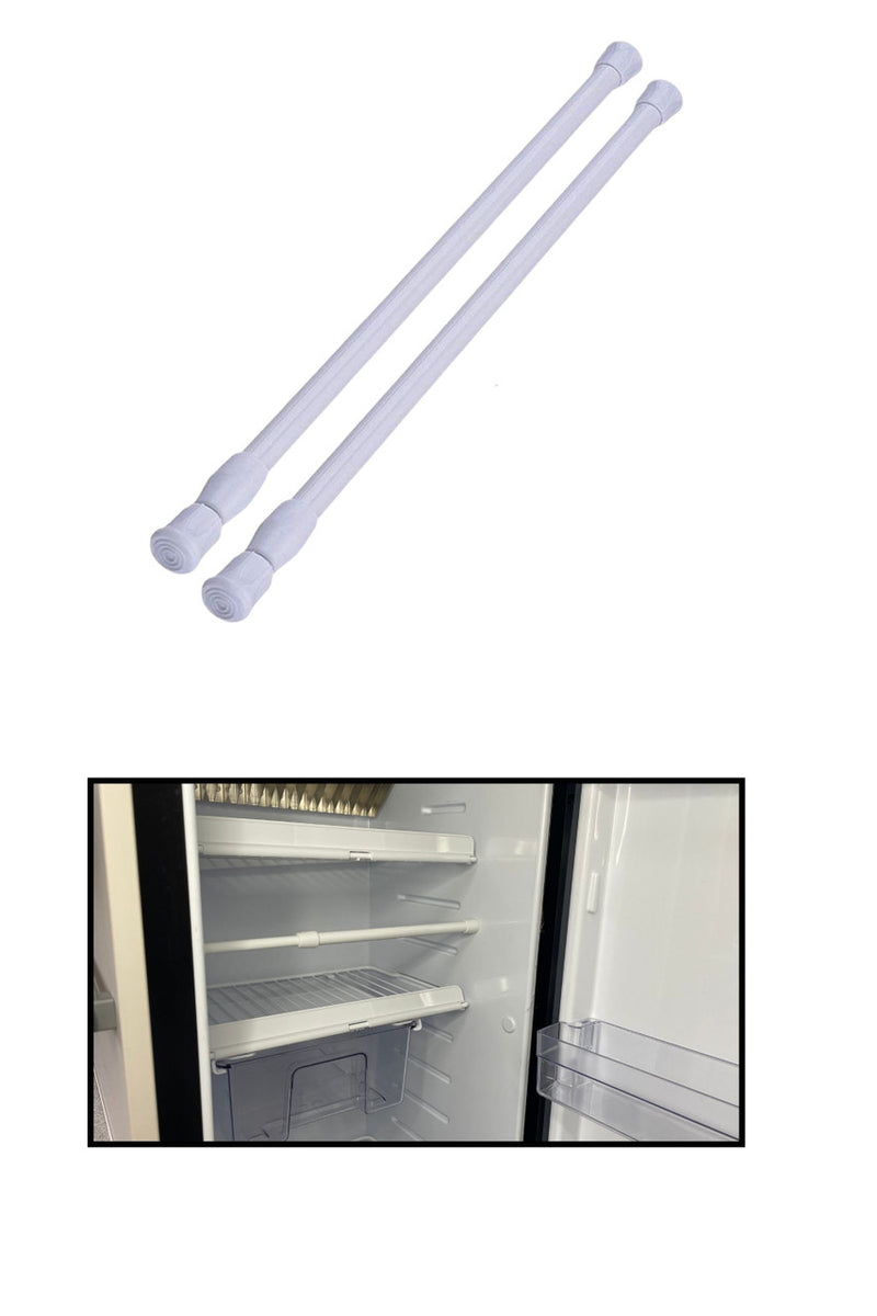 OLPRO - Telescopic Cupboard & Fridge Storage Bars 26-43cm Pack of two | OL508