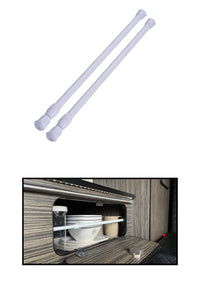 OLPRO - Telescopic Cupboard & Fridge Storage Bars 41-71cm Pack of Two | OL509