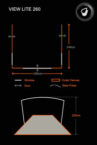 OLPRO - View Lite 260 Caravan Awning | OL206