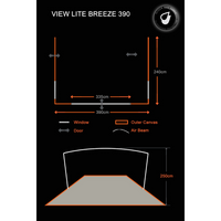 OLPRO - View Lite Breeze® 390 Caravan Awning | OL209