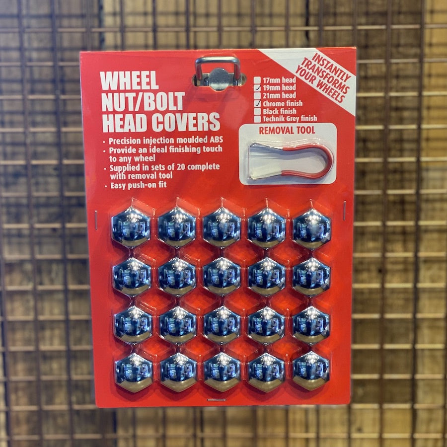 Wheel nut/bolt head covers